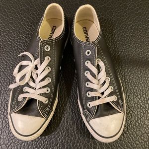 Leather Converse Sneakers Black